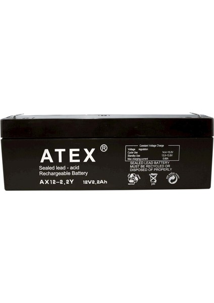 Ax- 12V 2.2 Ah Yan Kuru Akü - K:20