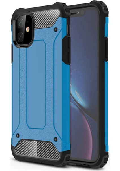 - iPhone 11 - Kılıf Çift Katman Zırh Tank Crash Military Kapak