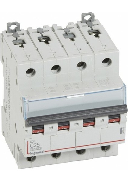 Trifaze Dört Kutuplu 4X25A C Tipi Otomatik Sigorta 10KA 409338