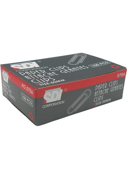 Metal Ataş 50 mm Kutulu 100'lük