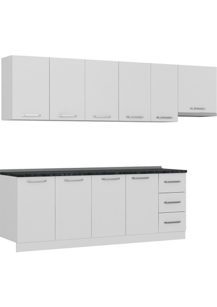 280 cm Mutfak Dolabı Beyaz 280-B10 modelleri