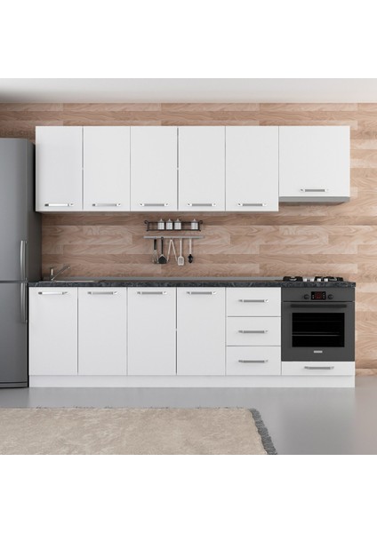 265 cm Mutfak Dolabı Beyaz 265-B5