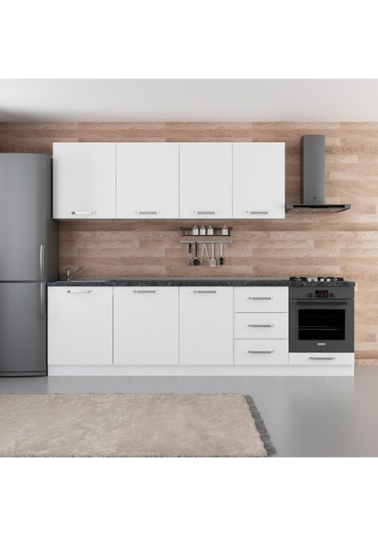 280 cm Mutfak Dolabı Beyaz 280-B3