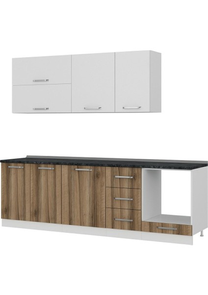 255 cm Mutfak Dolabı Beyaz Dore 255-D6 fırsatları