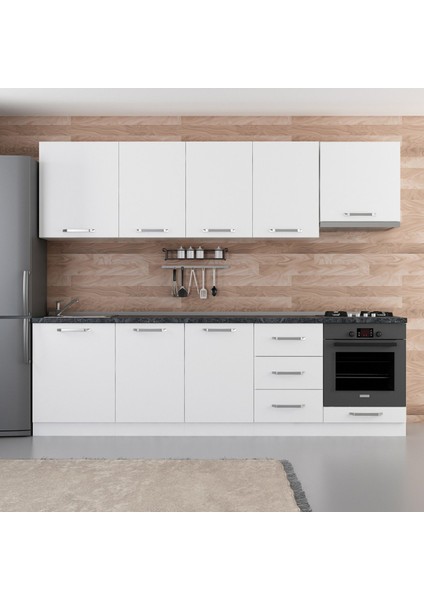 270 cm Mutfak Dolabı Beyaz 270-B5