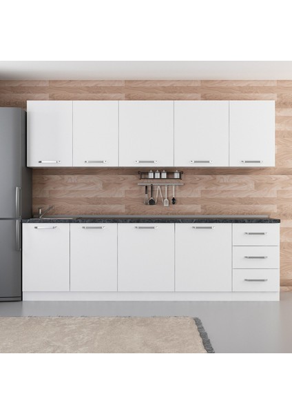 270 cm Mutfak Dolabı Beyaz 270-B2
