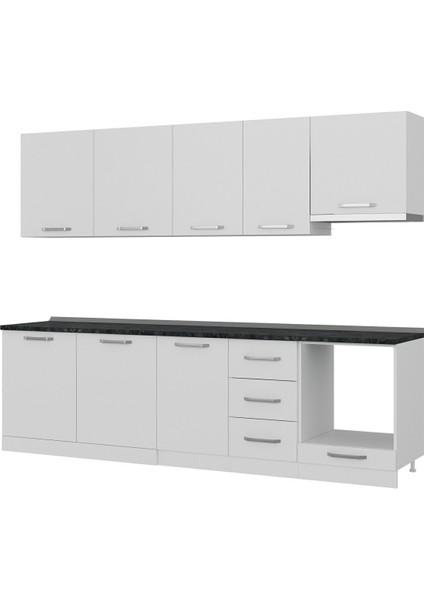 275 cm Mutfak Dolabı Beyaz 275-B8 fırsatları