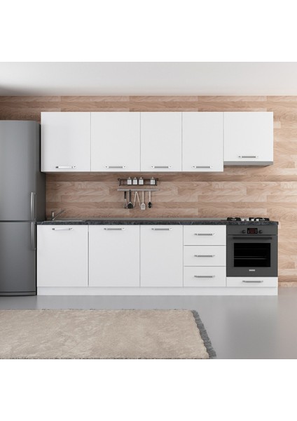 280 cm Mutfak Dolabı Beyaz 280-B5