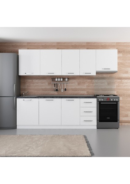 275 cm Mutfak Dolabı Beyaz 275-B7