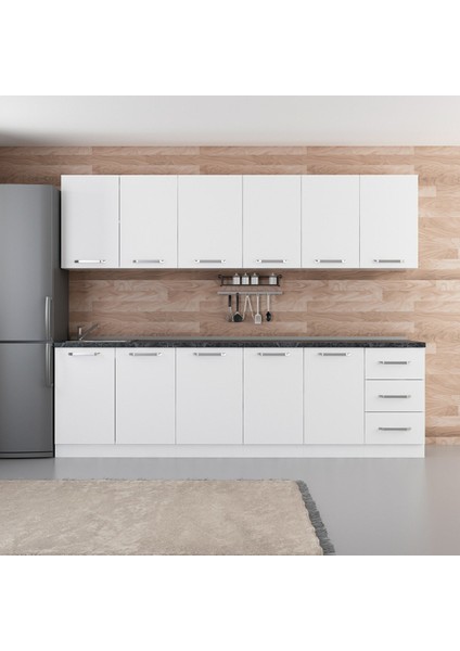 275 cm Mutfak Dolabı Beyaz 275-B1