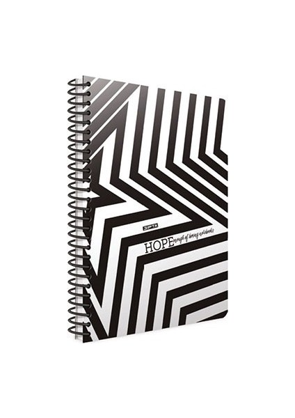 Hope Spiralli Ofset Pp Kapak Kareli Defter 80 Yaprak 18,5 x 26 cm 4'lü