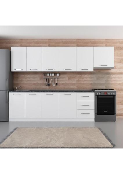 300 cm Mutfak Dolabı Beyaz 300-B5
