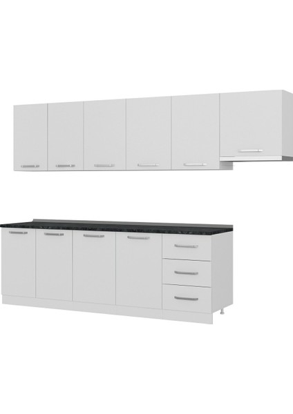 300 cm Mutfak Dolabı Beyaz 300-B5 fırsatları