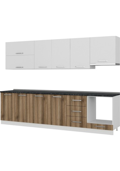 300 cm Mutfak Dolabı Beyaz Dore 300-D9 fırsatları