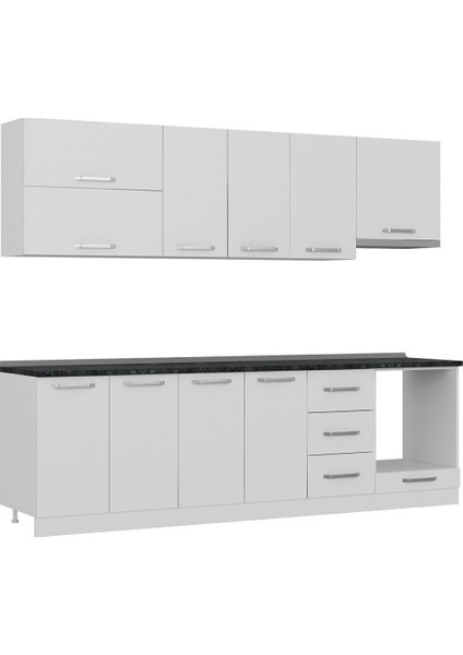 265 cm Mutfak Dolabı Beyaz 265-B8 modelleri