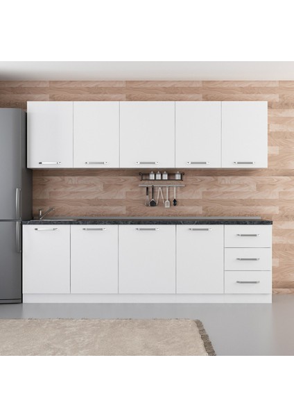 260 cm Mutfak Dolabı Beyaz 260-B2