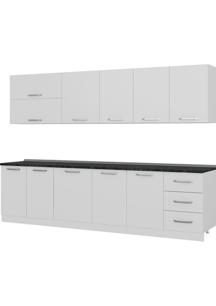 300 cm Mutfak Dolabı Beyaz 300-B1 fırsatları