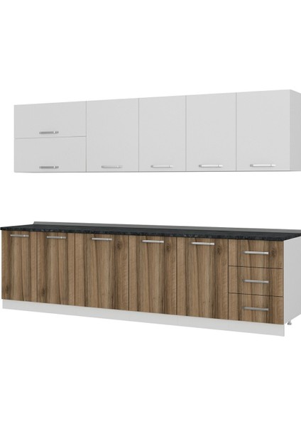 300 cm Mutfak Dolabı Beyaz Dore 300-D1 fırsatları