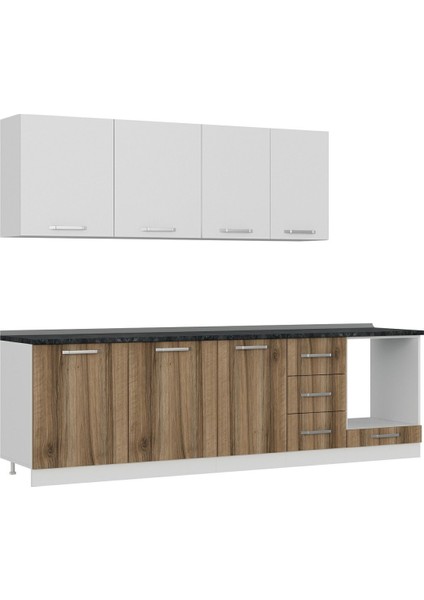 275 cm Mutfak Dolabı Beyaz Dore 275-D6 modelleri