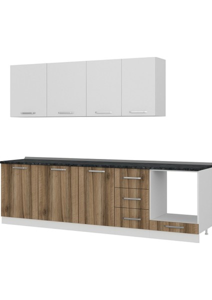 275 cm Mutfak Dolabı Beyaz Dore 275-D6 fırsatları