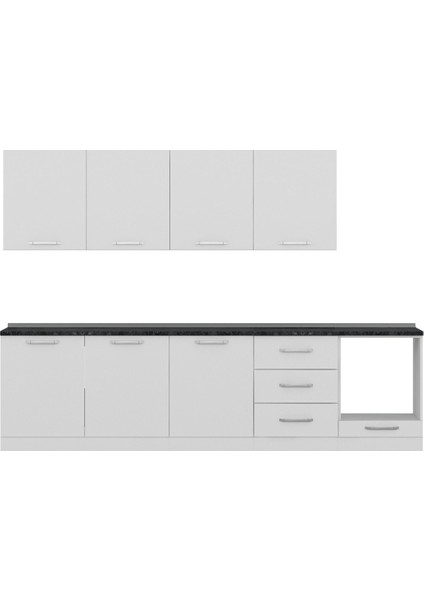 300 cm Mutfak Dolabı Beyaz 300-B10 fiyatları
