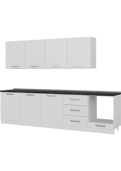 300 cm Mutfak Dolabı Beyaz 300-B10 fırsatları