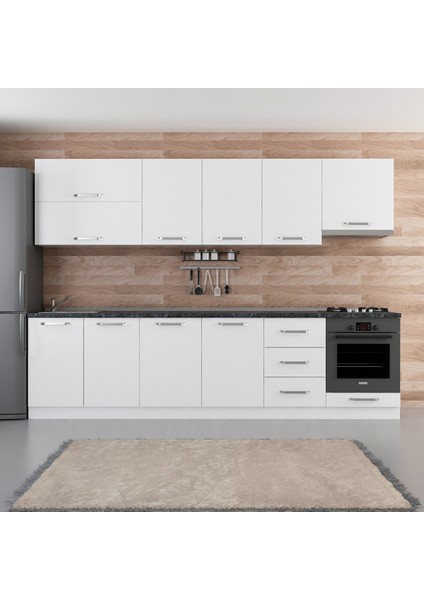 300 cm Mutfak Dolabı Beyaz 300-B9
