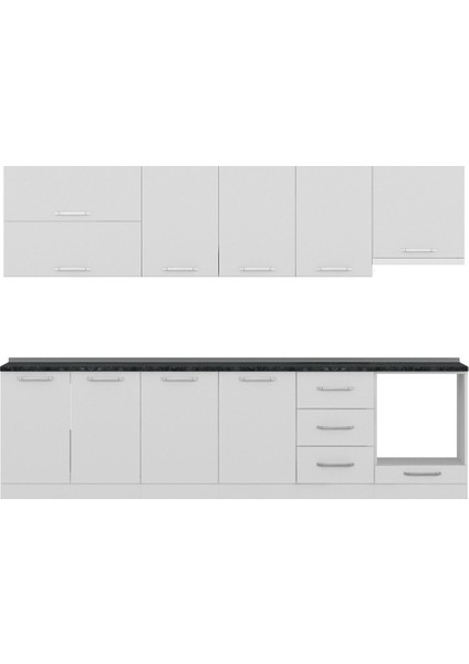 300 cm Mutfak Dolabı Beyaz 300-B9 fiyatları