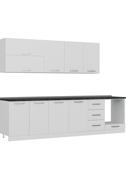 295 cm Mutfak Dolabı Beyaz 295-B6