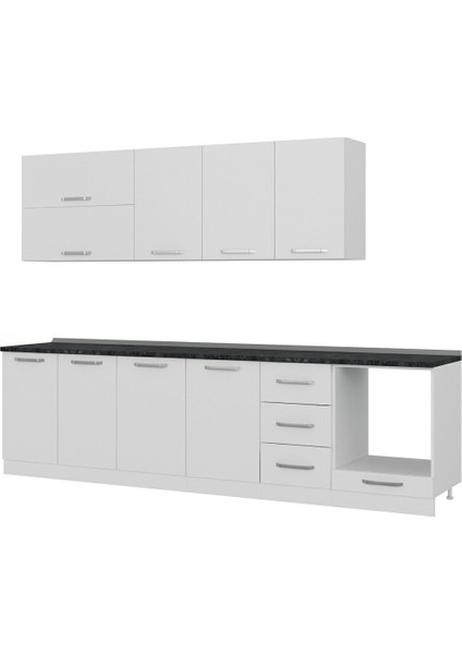 295 cm Mutfak Dolabı Beyaz 295-B6
