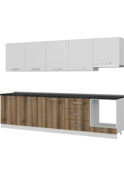 300 cm Mutfak Dolabı Beyaz Dore 300-D12 fırsatları