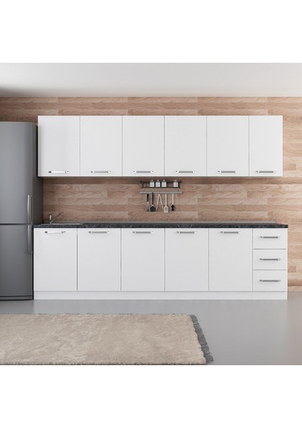 290 cm Mutfak Dolabı Beyaz 290-B2