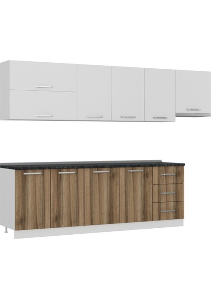 300 cm Mutfak Dolabı Beyaz Dore 300-D8 modelleri
