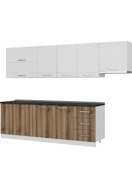 300 cm Mutfak Dolabı Beyaz Dore 300-D8 fırsatları