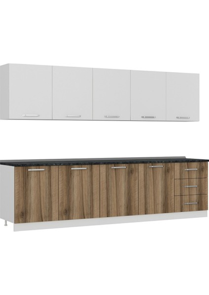 300 cm Mutfak Dolabı Beyaz Dore 300-D3 modelleri