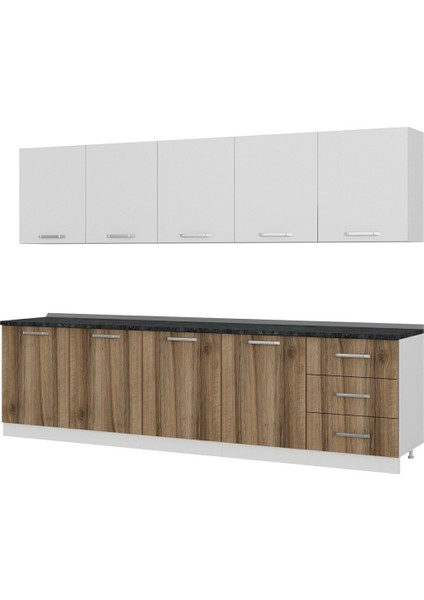 300 cm Mutfak Dolabı Beyaz Dore 300-D3 fırsatları