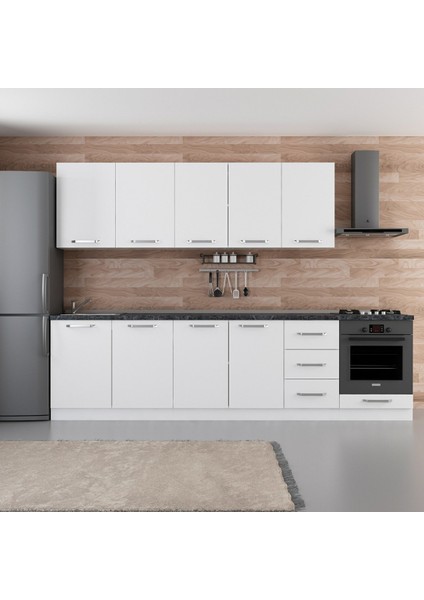 295 cm Mutfak Dolabı Beyaz 295-B3
