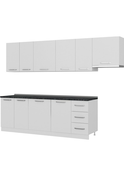 290 cm Mutfak Dolabı Beyaz 290-B4