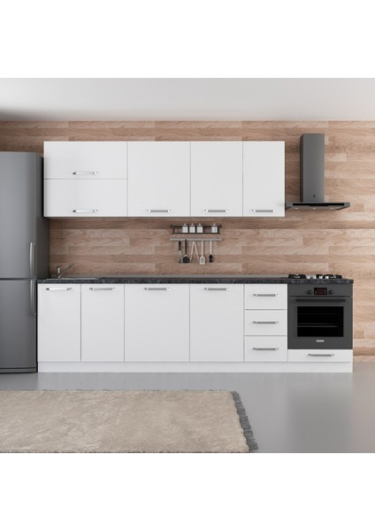 290 cm Mutfak Dolabı Beyaz 290-B6