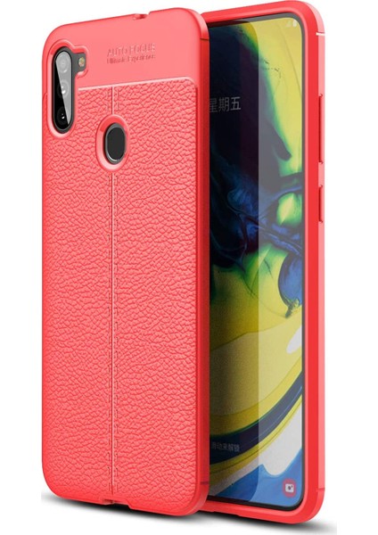 Samsung Galaxy M11 Kılıf (M115) Koruyucu Esnek Tpu Silikon Kırmızı Hns