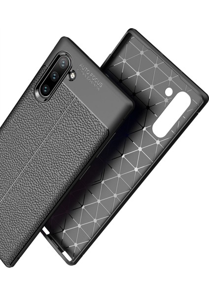 Samsung Galaxy Note 10 Kılıf Koruyucu Esnek Tpu Silikon Siyah Hns