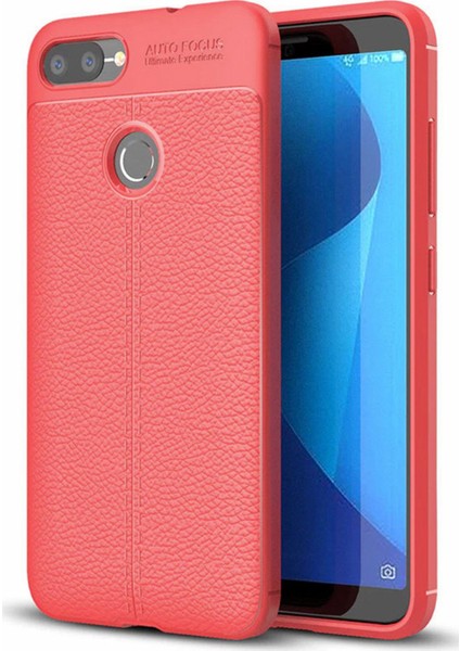 Asus Zenfone Max Plus M1 Kılıf (ZB570TL) Koruyucu Esnek Tpu Silikon Kırmızı Hns