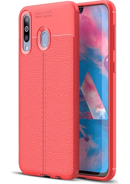 Samsung Galaxy M30 Kılıf (M305) Koruyucu Esnek Tpu Silikon Kırmızı Hns