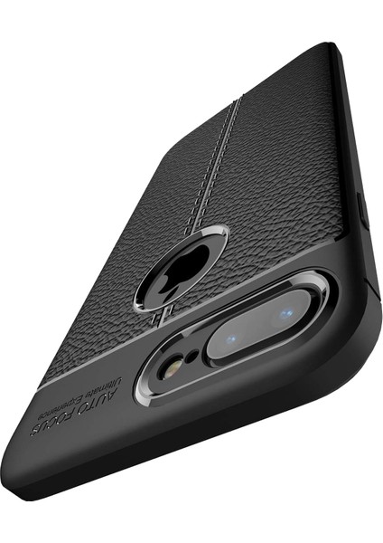 iPhone 8 Plus Kılıf Koruyucu Esnek Tpu Silikon Siyah Hns