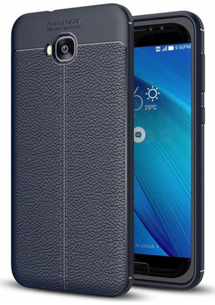 Asus Zenfone 4 Selfie Kılıf Koruyucu Esnek Tpu Silikon Lacivert Hns