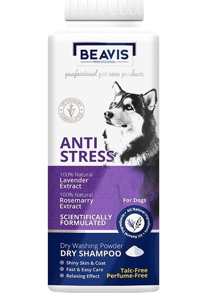 Anti-Stress Lavanta ve Biberiye Özlü Toz Köpek Şampuanı 150 gr