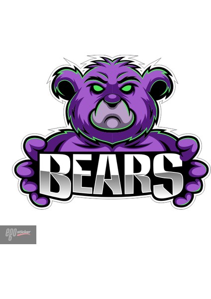 Bears Sticker -Etiket 6x8