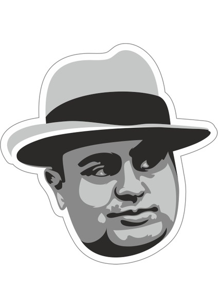 Al Copone Sticker- Etiket 8x8