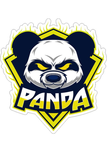 Kızgın Panda Sticker-Etiket 7x8