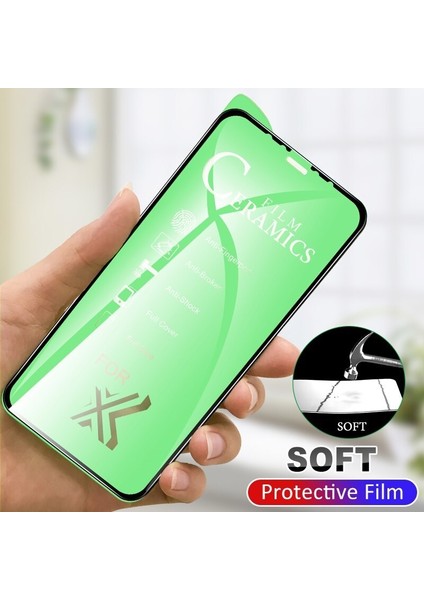 Apple iPhone Xs Max 5d Mat Seramik Tam Kaplayan Ekran Koruyucu Cam